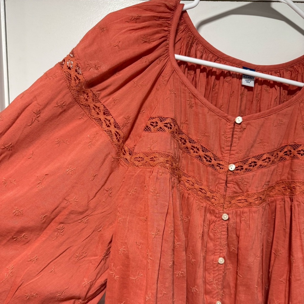Old Navy Women's Terracotta Blouse 07-0256 - Picture 4 of 9